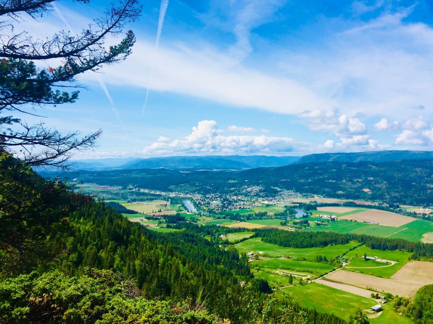 View of Enderby from the cliffs